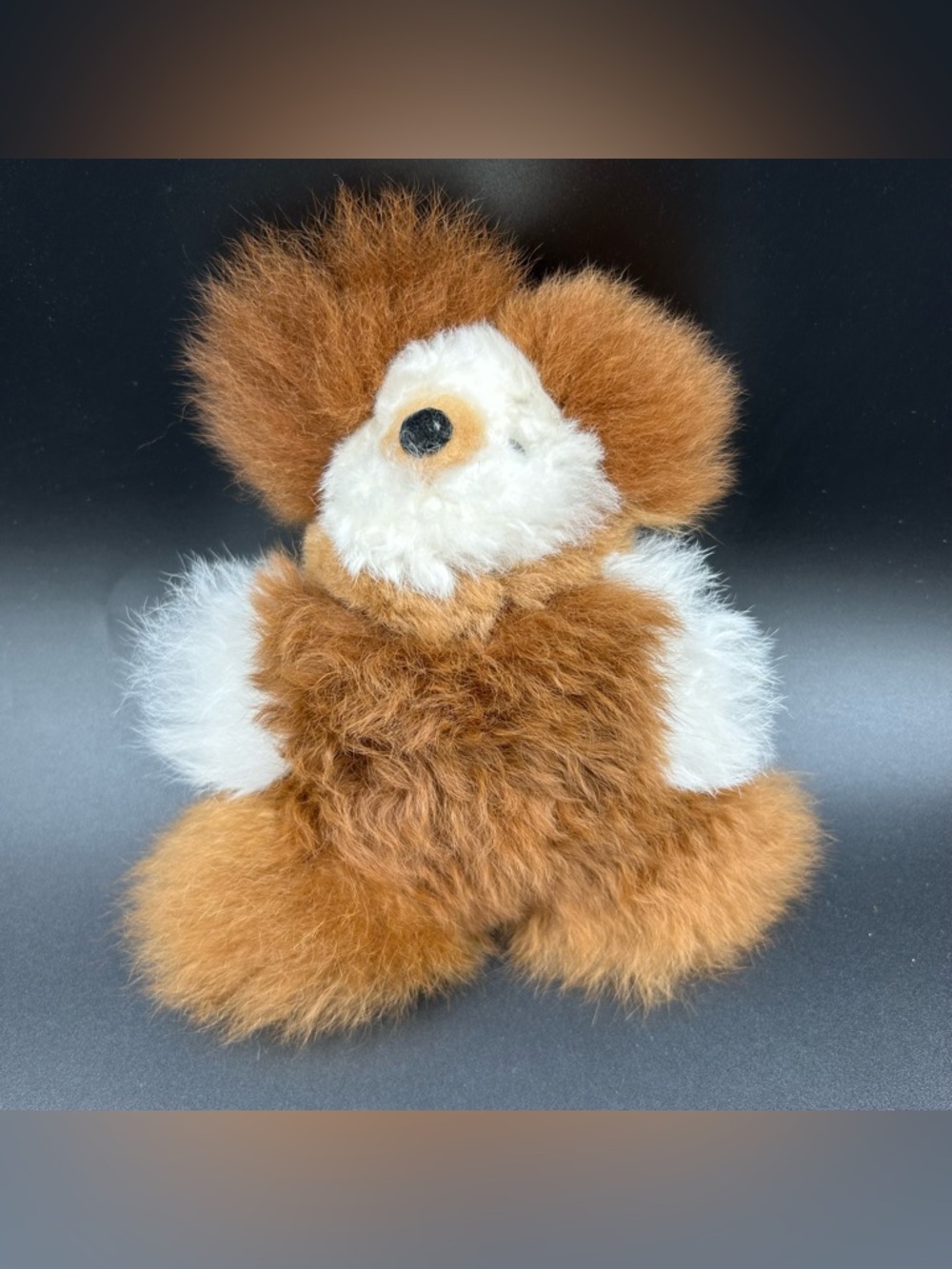 Shupaca Alpaca Fur Teddy Bear Plush Handmade Peru Real Fur Stuffed Toy